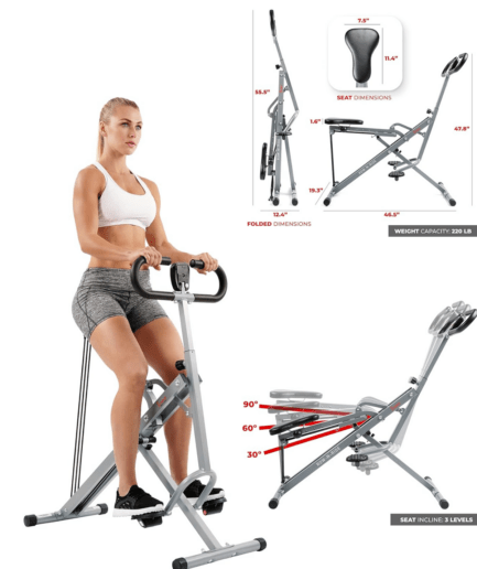 Adjustable Resistance Squat Trainer: Glute Exercise Machine