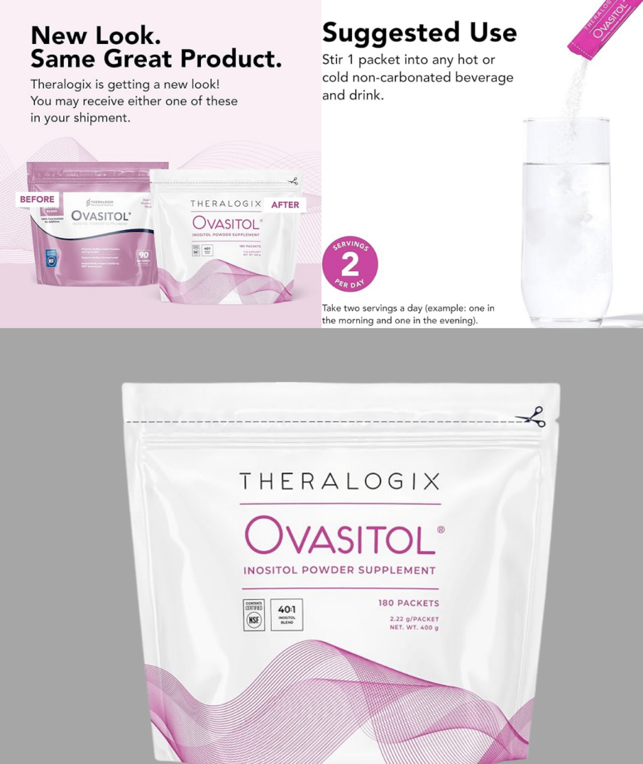 "Support Ovarian Function with Theralogix Ovasitol Inositol"