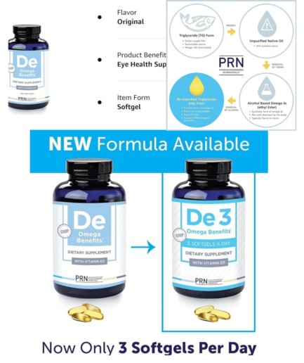 "PRN De Dry Eye Omega 3: Optimal Eye Health Formula"