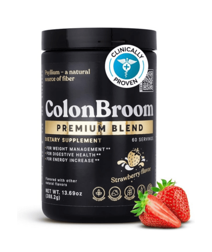 "Strawberry Colon Broom: Vegan Weight Loss & Gut Health Aid"