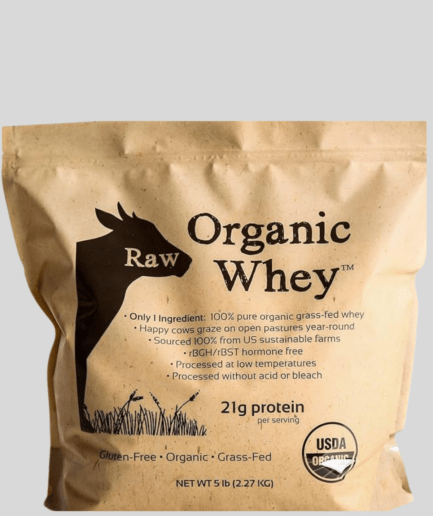 "Happy Healthy Cows: 100% Grass Fed Whey Protein, 5LB Bulk"